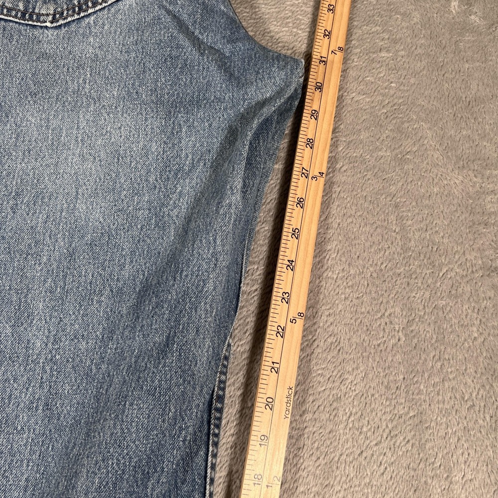Vintage Levis SilverTab Loose Jeans Mens 34x31 Blue Distressed Frayed Hem 90s - Picture 9 of 12